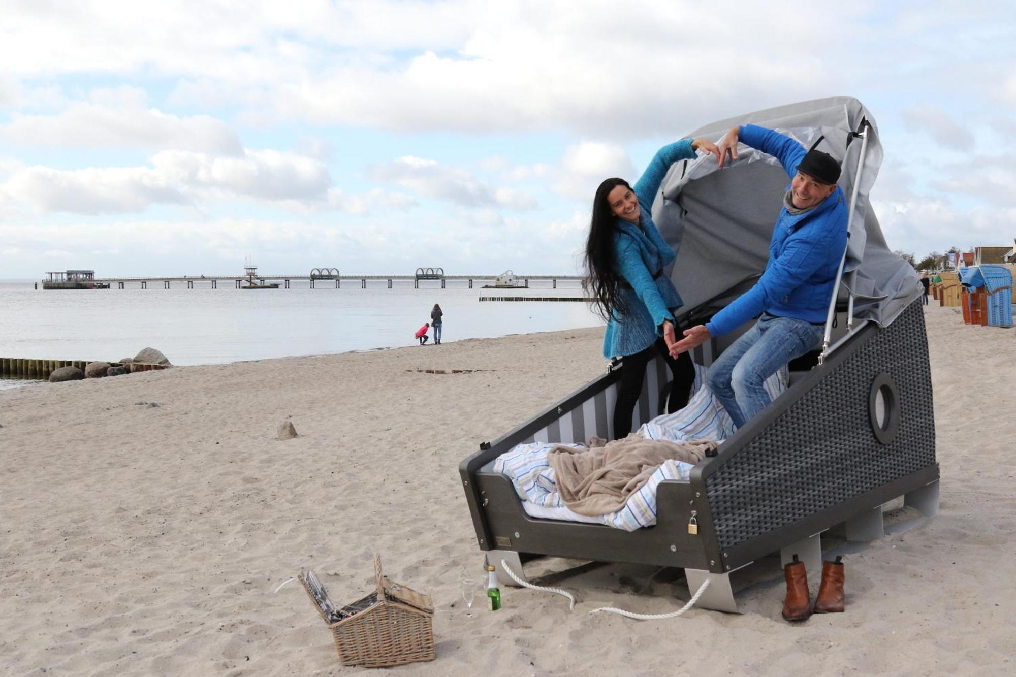 Schlafstrandkorb Nr 2 Kellenhusen Exteriör bild