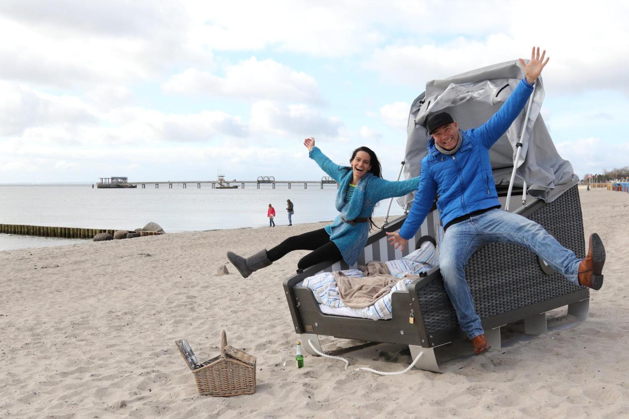 Schlafstrandkorb Nr 2 Kellenhusen Exteriör bild